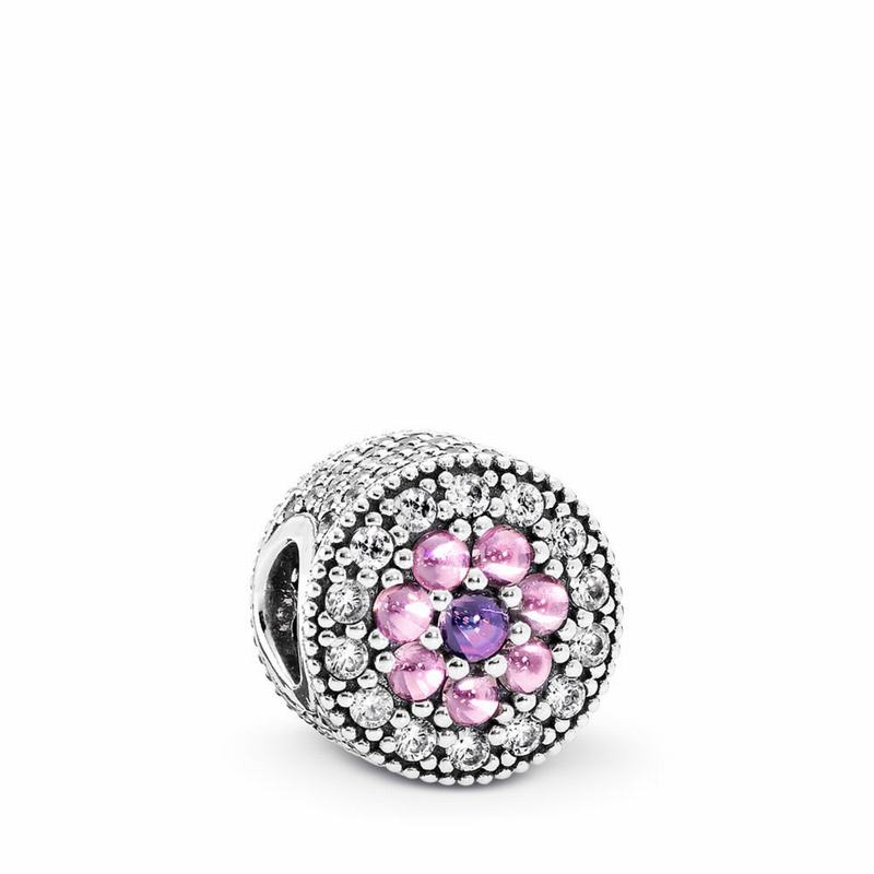 Pandora Dazzling Floral Charm NZ, Sterling Silver (315820-GHJ)